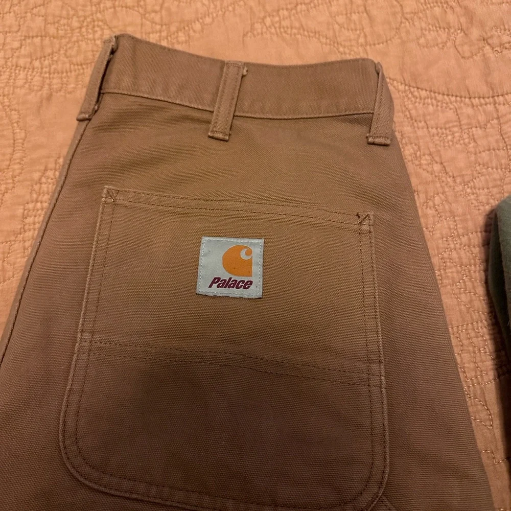 Palace x Carharrt WIP Hamilton Brown Double Knee pants - Picture 1 of 4